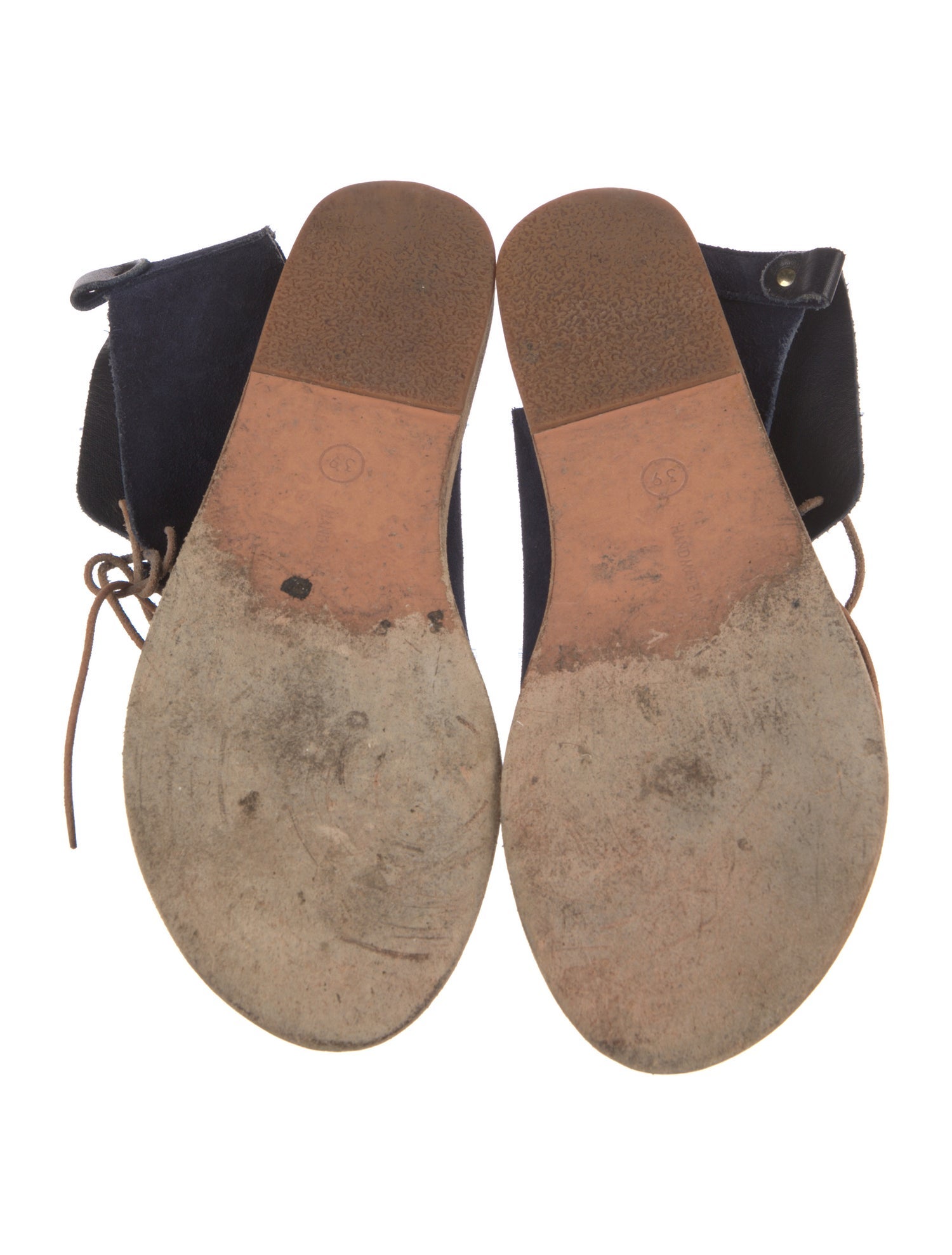 Ancient Greek Sandals Suede Gladiator Sandals